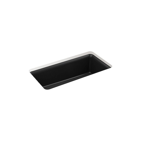 Sterling Gunnison 33-1/2In Undermount Single-Bowl Kitchen Sink In Matte Black 34287-CM1
